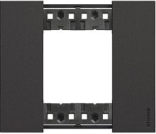 Рамка универсальная Legrand BTicino Living Now 1-м. 2 мод. черный картинка